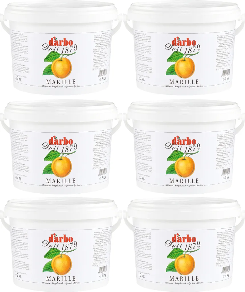 Food-United FRUIT SPREAD APRICOT 6x 2 kg buckets from Darbo