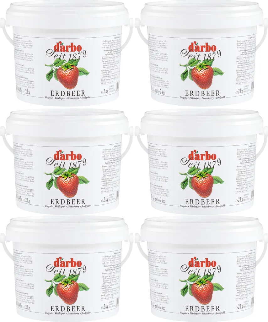 Food-United FRUIT SPREAD STRAWBERRY 6x 2kg buckets from DARBO highest quality