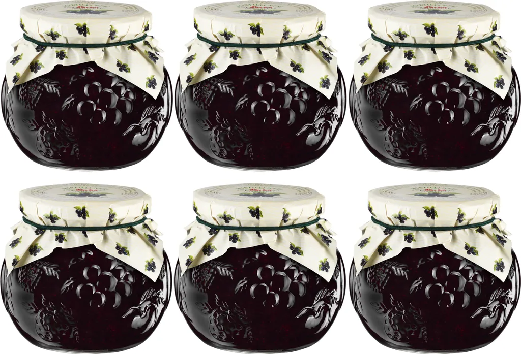 Food-United BLUEBERRY JAM EXTRA NATURAL 6x 640g decorative jar from DARBO