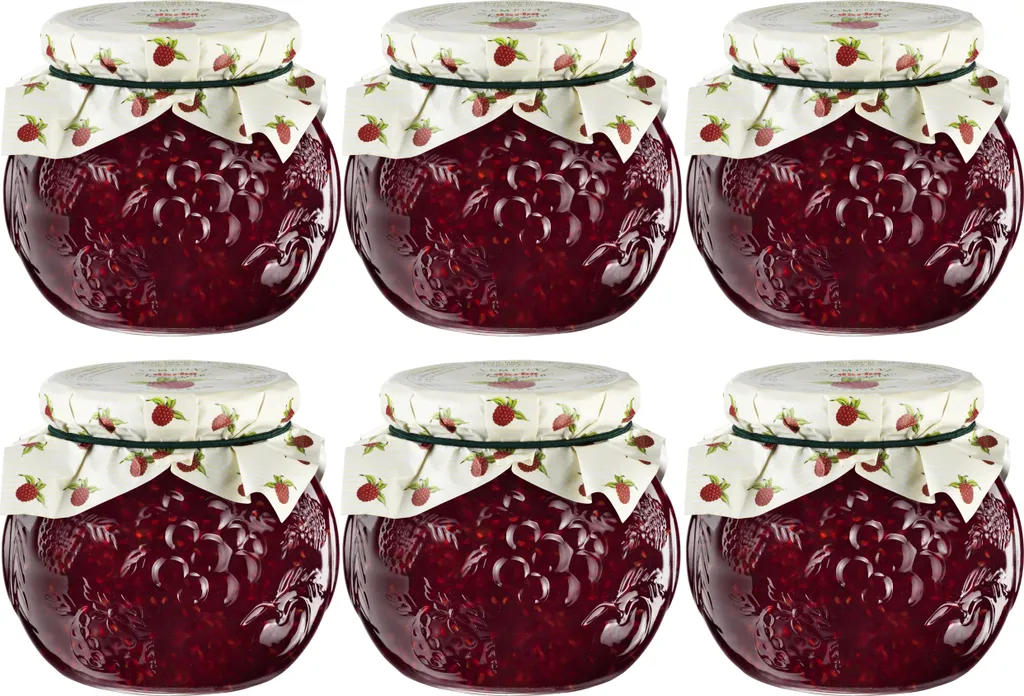 Food-United RASPBERRY JAM EXTRA NATURAL 6x 640g decorative jar from DARBO