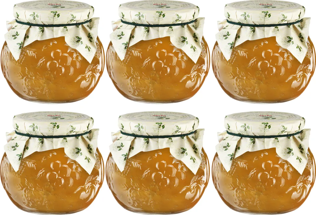Food-United Elderflower Jelly natural 6x 640g in decorative glass jar by DARBO