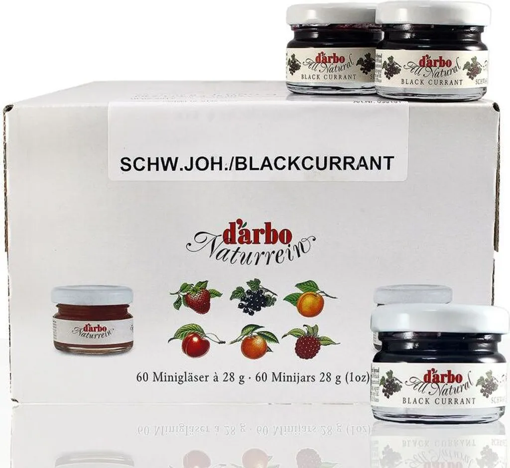 Food-United MINI JAM Blackcurrant Extra Set 60x 28g by DARBO 1680g