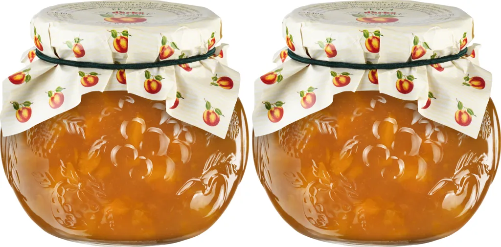 Food-United PEACH JAM Extra Natural 2x 640g Decorative Jar from DARBO