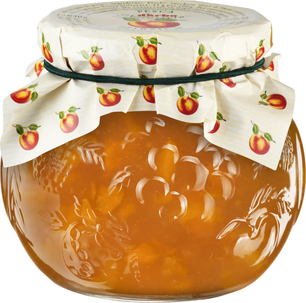 Food-United PEACH JAM Extra Natural 640g Decorative Jar by DARBO
