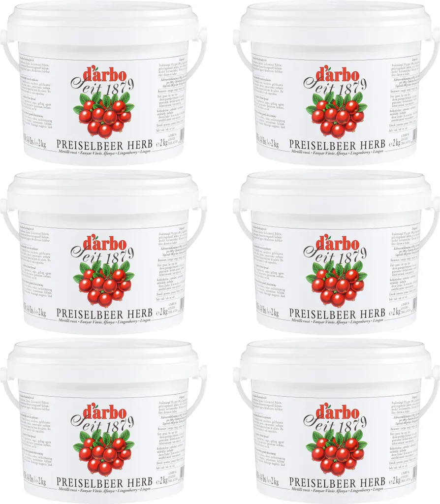Food-United Cranberry Fruit Spread tart 6x 2kg in a bucket from DARBO