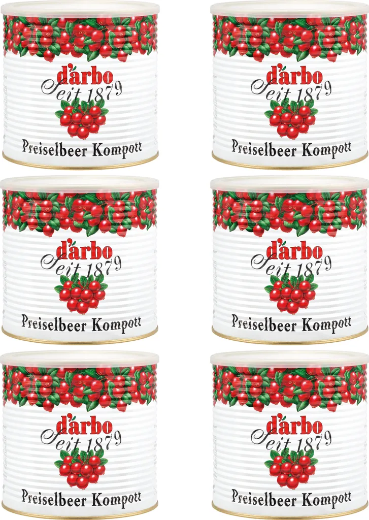 Food-United Cranberry Compote fine-tart 6x 2.8kg can from DARBO