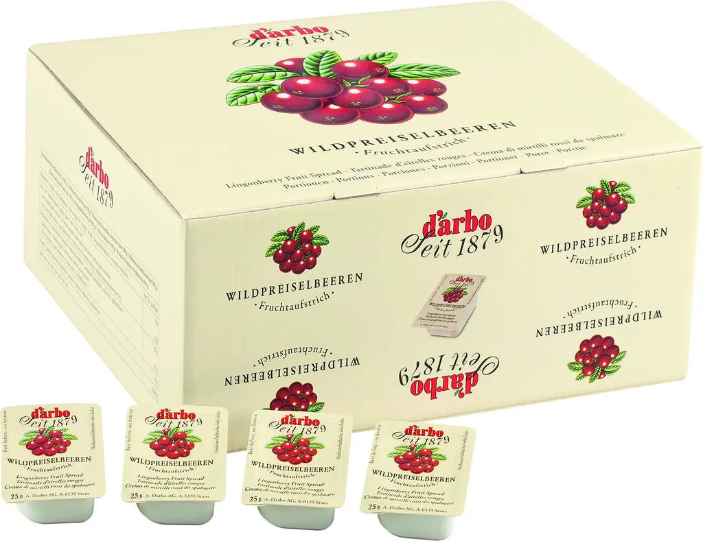 Food-United CRANBERRY COMPOTE Mini Jar 40x 38g from DARBO