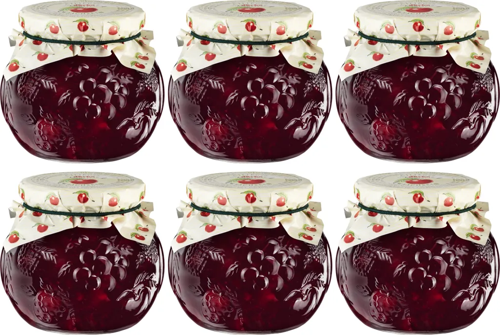 Food-United SOUR CHERRY-SOURFER JAM EXTRA 6x 640g in decorative jar DARBO