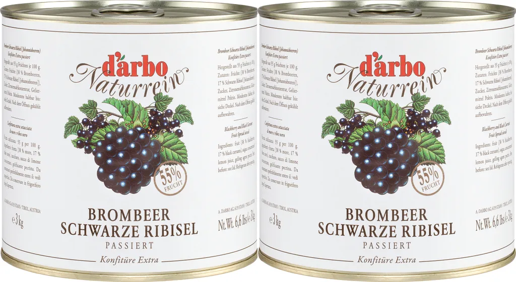 Food-United Wild Berry Jam Extra Natural 2x 3kg can from DARBO