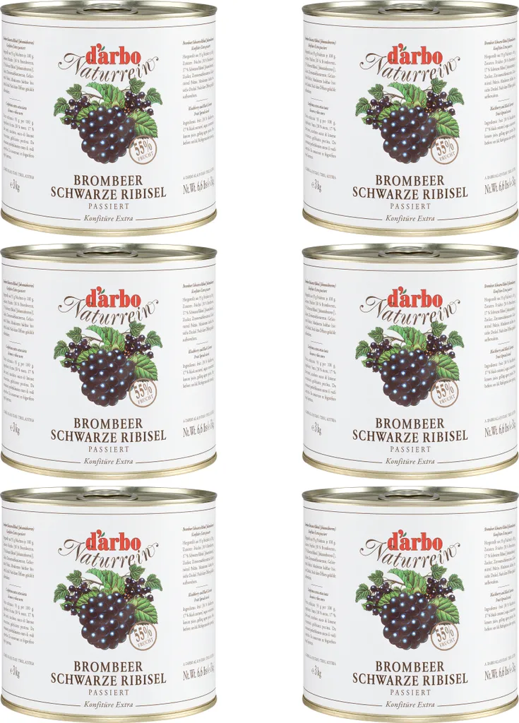 Food-United Wild Berry Jam Extra Natural 6x 3kg can from DARBO