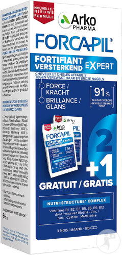 Restaxil Forcapil Fortifiant Expert Promo 3 Months 3x60 Capsules