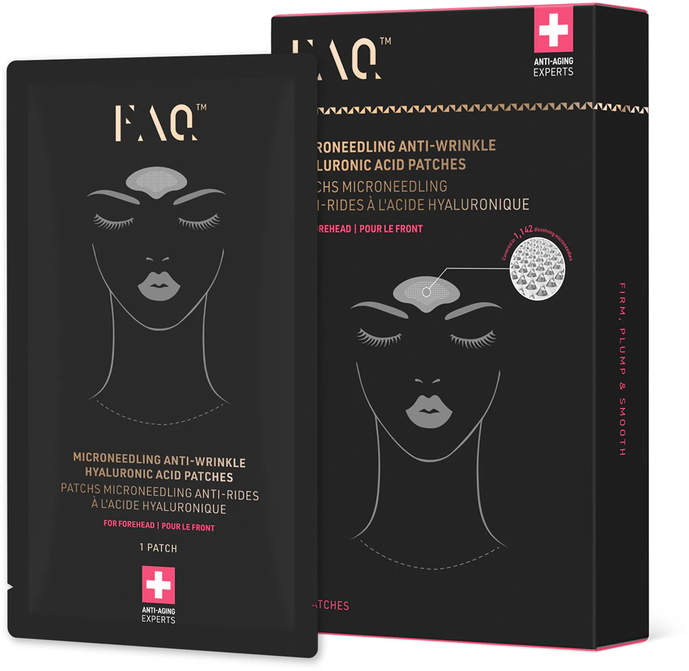 FOREO FAQ™ Microneedling Anti-Wrinkle Anti-Wrinkle Pads for the forehead with hyaluronic acid