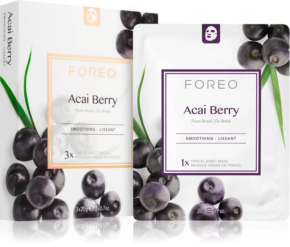FOREO Farm to Face Sheet Mask Acai Berry antioxidant sheet mask