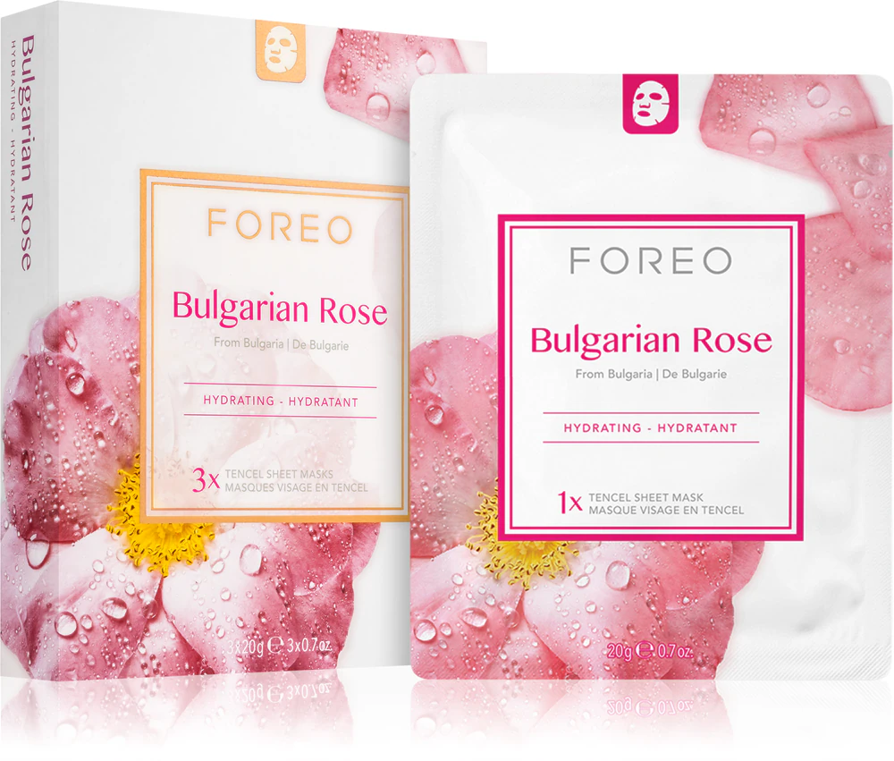 FOREO Farm to Face Sheet Mask Bulgarian Rose Moisturizing sheet mask