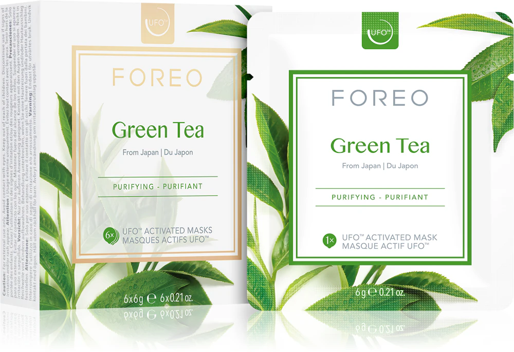 FOREO UFO™ Green Tea refreshing and soothing mask