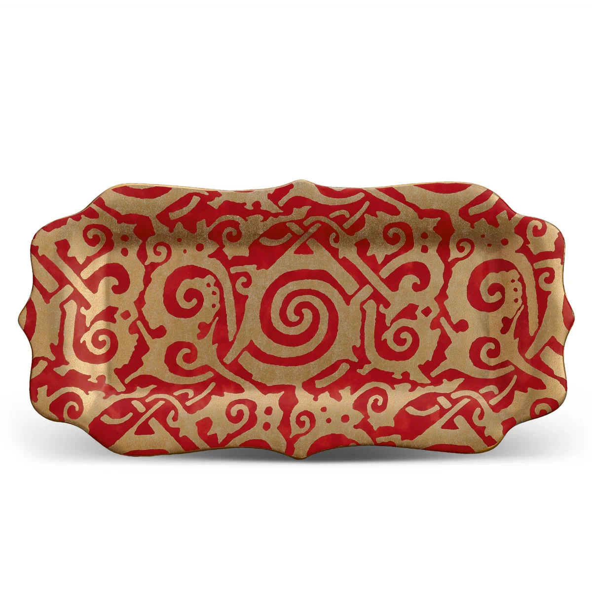 Fortuny King Cake Plate, red by LObjet
