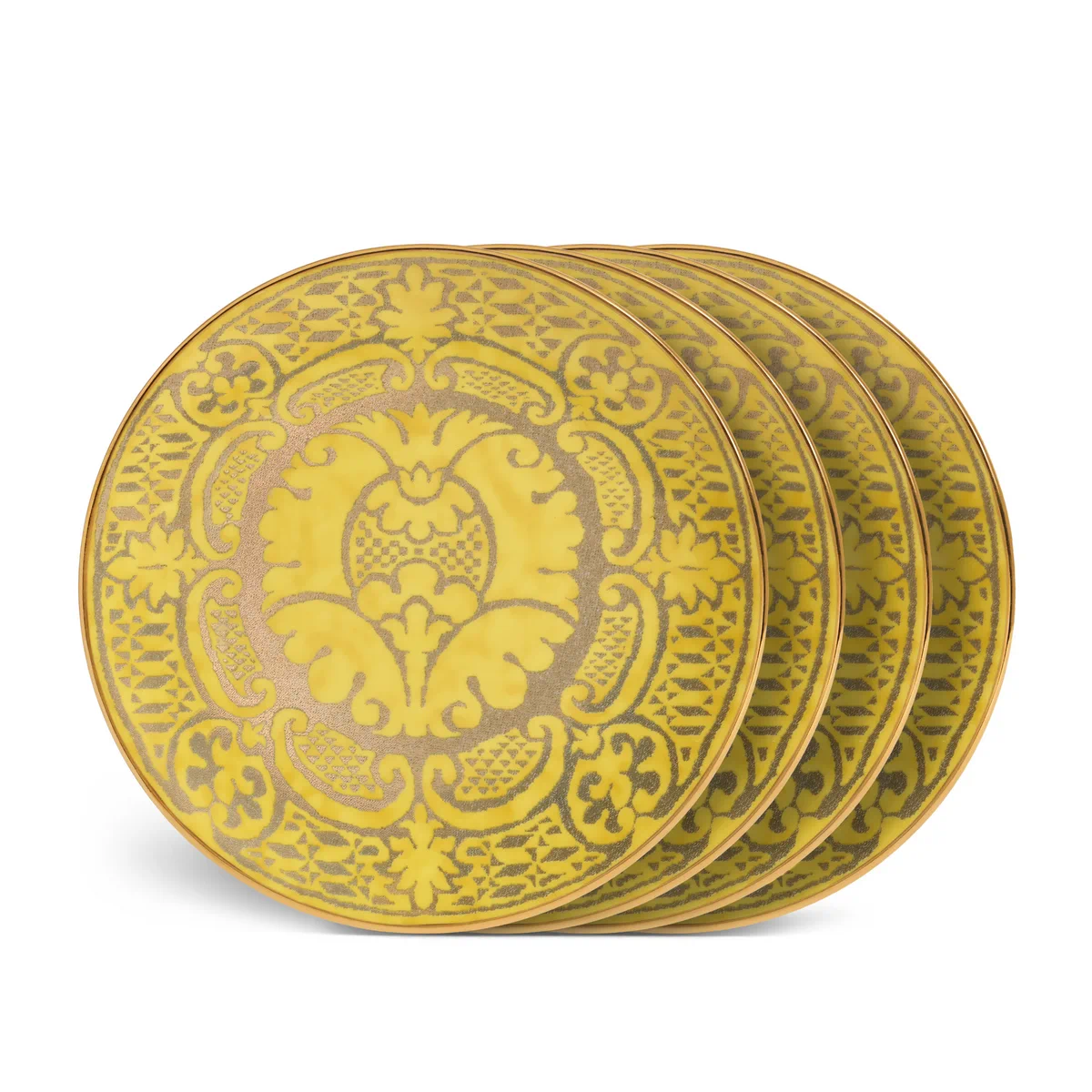 Fortuny Yellow Dessert Plates, Set of 4 by LObjet