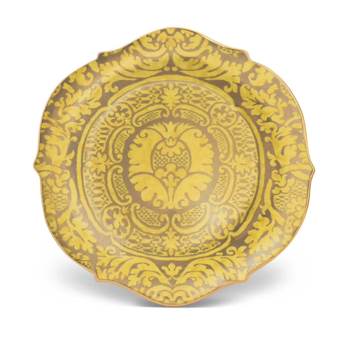 Fortuny Yellow round plate by LObjet