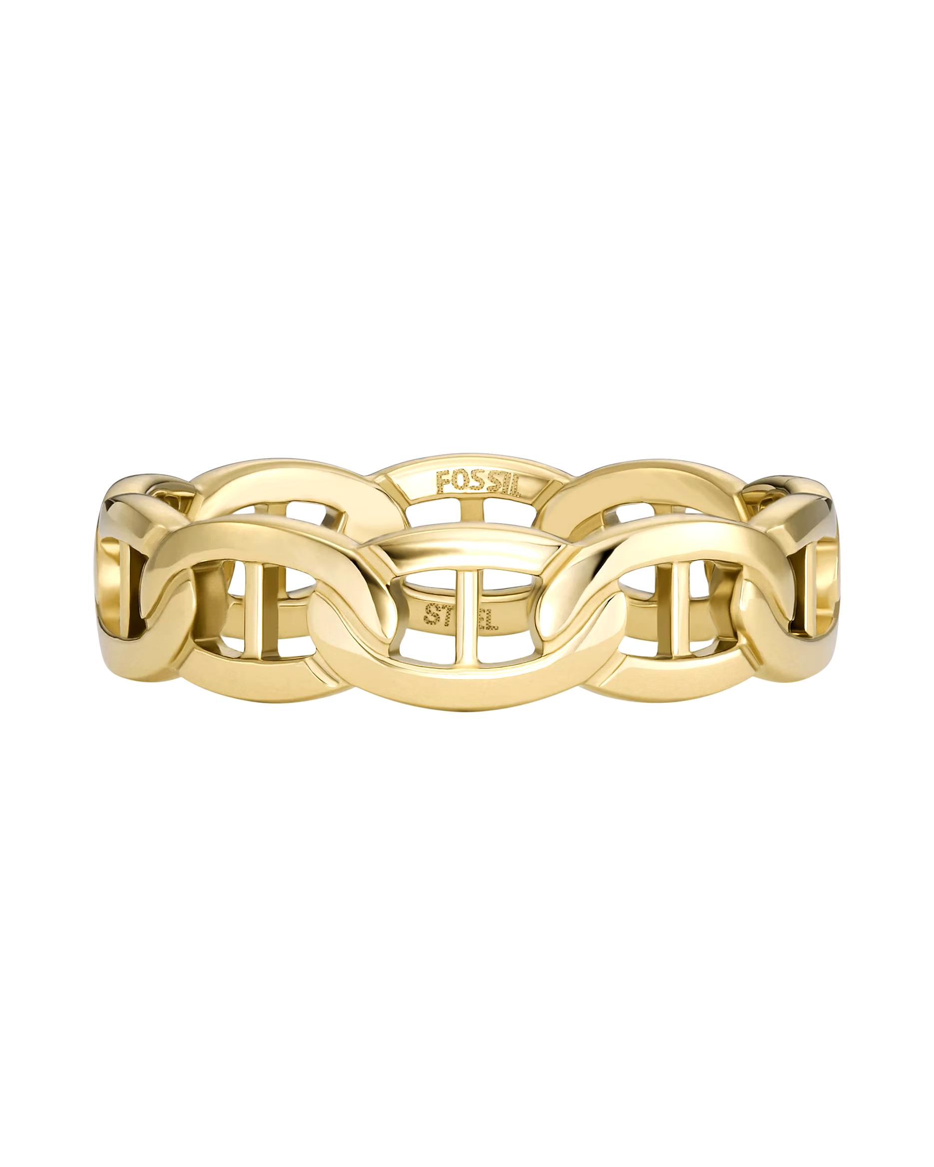 Fossil ring women's ring stainless steel