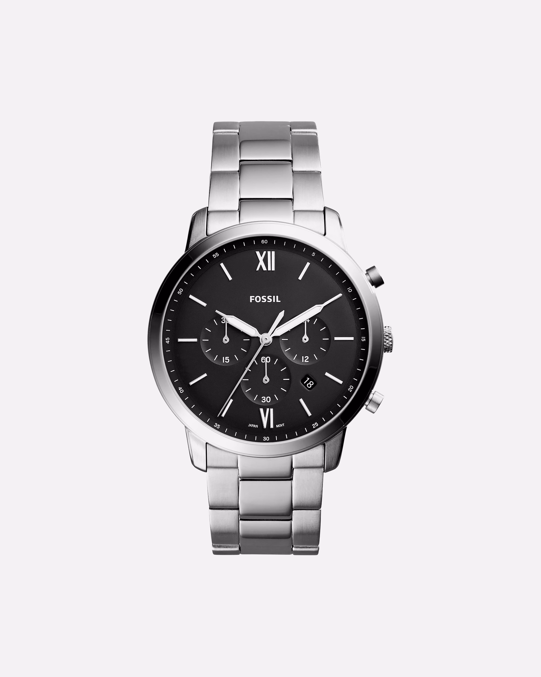 Fossil watch chronograph stainless steel