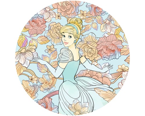 Komar Photo wallpaper self-adhesive DD1-003 Dot Disney Cinderella Pastel Dream Ø 125 cm