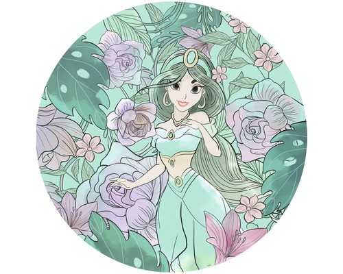 Komar Photo wallpaper self-adhesive DD1-004 Dot non-woven Jasmine Elegant Mint Ø 125 cm