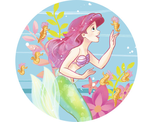 Komar Photo wallpaper self-adhesive DD1-016 Dot Ariel Seahorses Ø 125 cm