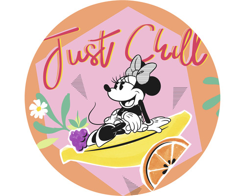 Komar Photo wallpaper self-adhesive DD1-018 Dot Disney Minnie Chill Ø 125 cm