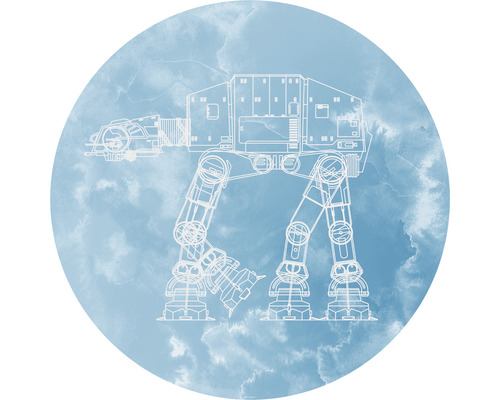 Komar Photo wallpaper self-adhesive DD1-025 Dot Star Wars AT-AT Ø 125 cm