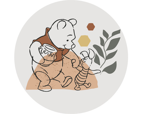 Komar Photo wallpaper self-adhesive DD1-036 Dot Winnie Pooh Soulmate Ø 125 cm