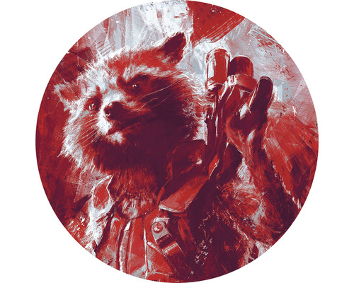 Komar Photo wallpaper self-adhesive DD1-052 Dot Avengers Painting Rocket Raccoon Ø 125 cm
