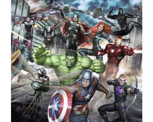 Photo wallpaper non-woven 111391 Kids@Home Marvel Avengers 6-piece. 300x280cm