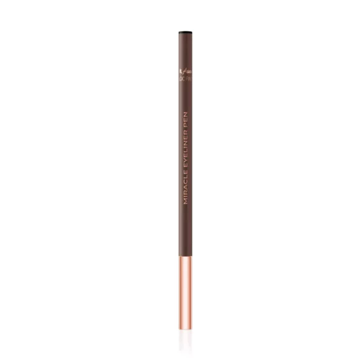 M. Asam Magic Finish Miracle Eyeliner Pen Brown (1 ml) - Liquid Eyeliner With Felt Tip for Optimal Dose Color Release and Easy Application, No Smudging & Up to 10H Hold, Eye makeup