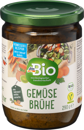 dmBio Vegetable broth, gluten-free, 290 g