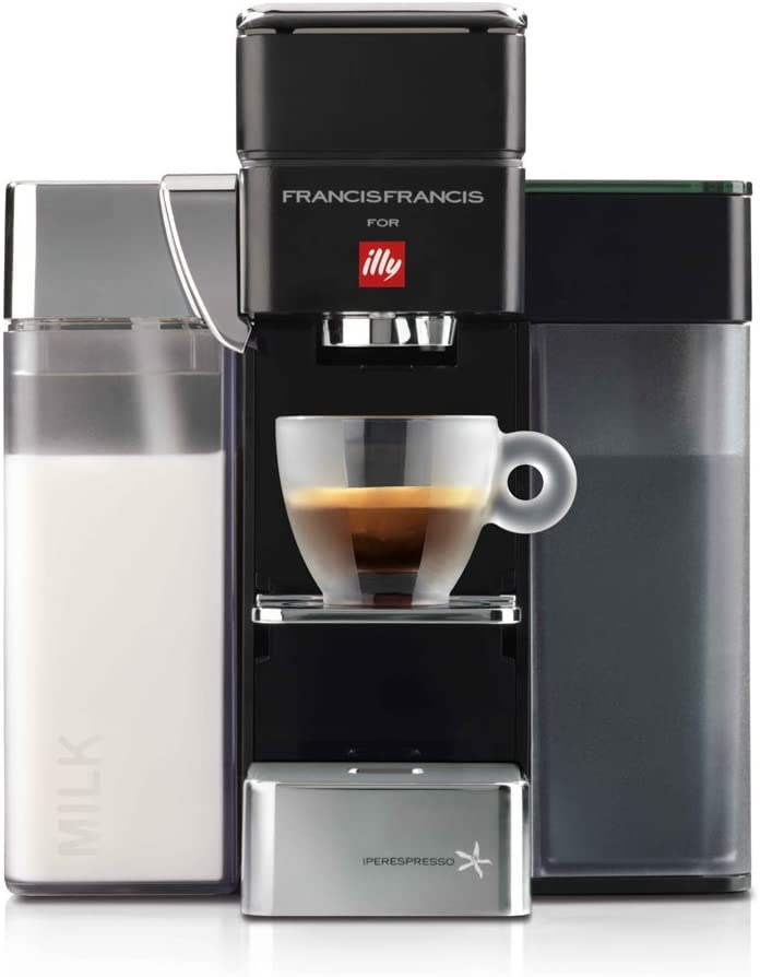Francis illy FrancisFrancis Y5 Milk Iperespresso Capsule Machine, Espresso + Coffee, Black