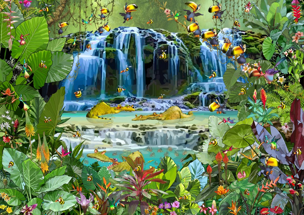 François Ruyer - Waterfall Puzzle 2000 Pieces