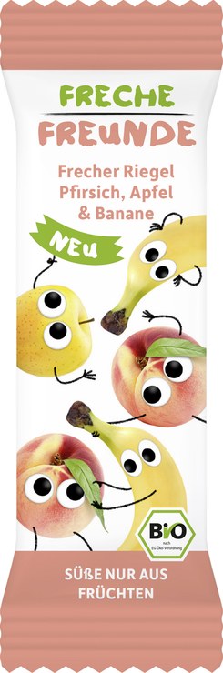 FRECHE FREUNDE Cheeky Friends Organic Cheeky Bar Peach Apple Banana