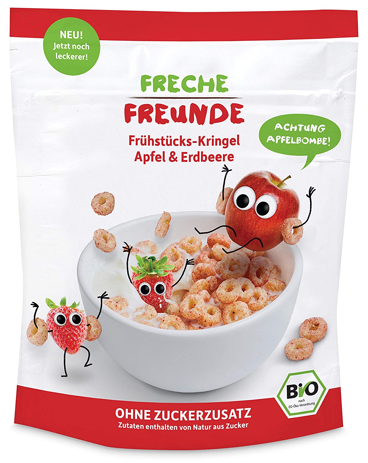 FRECHE FREUNDE Bio Frühstücks-Kringel apple & strawberry - 6 Pack (6 x 125 g)