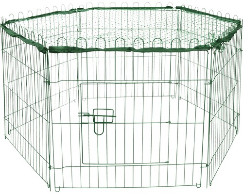 Hornbach Hexagonal outdoor enclosure with protective net 112x98x56 cm green