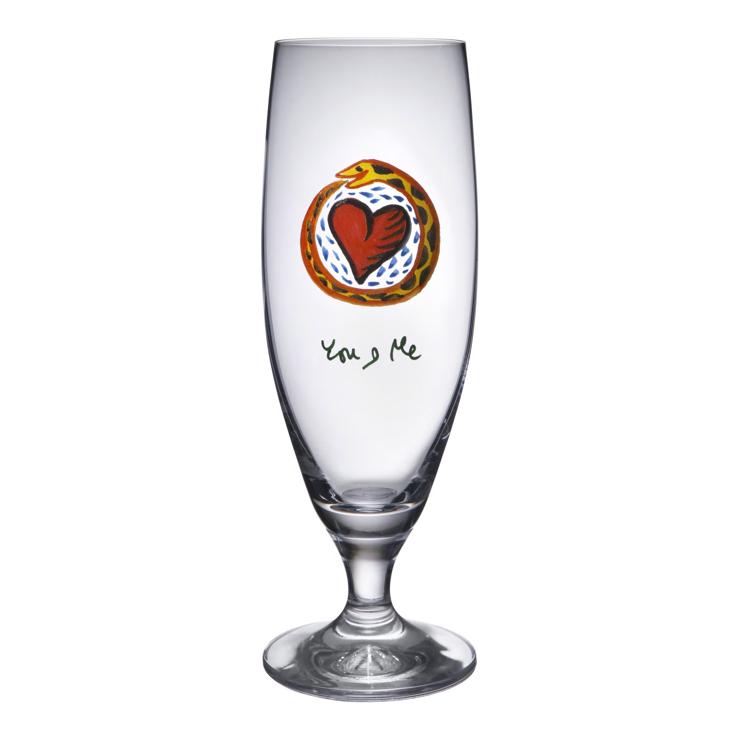 Kosta Boda Friendship Beer Glass