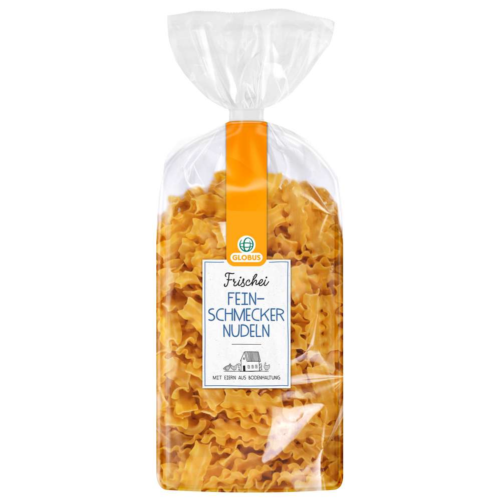 Fresh egg noodles wavy ribbon