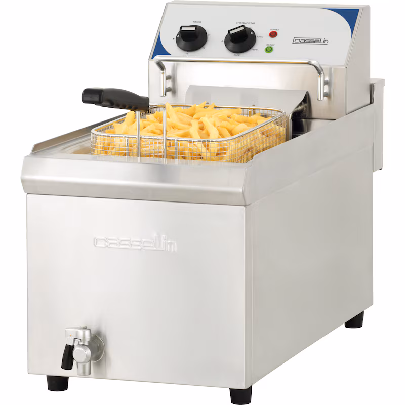 Professional 10L fryer with drain tap CFEV10TC Casselin