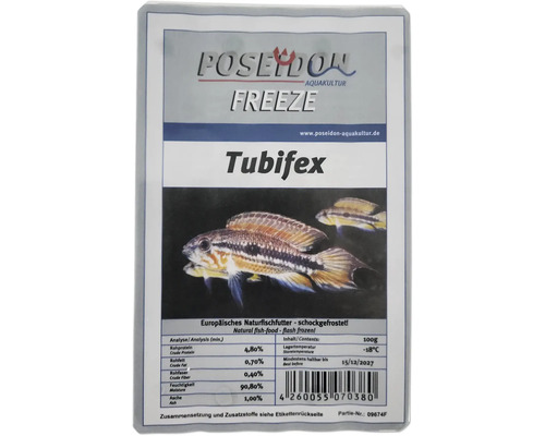 Frostfutter POSEIDON Tubifex 100 g