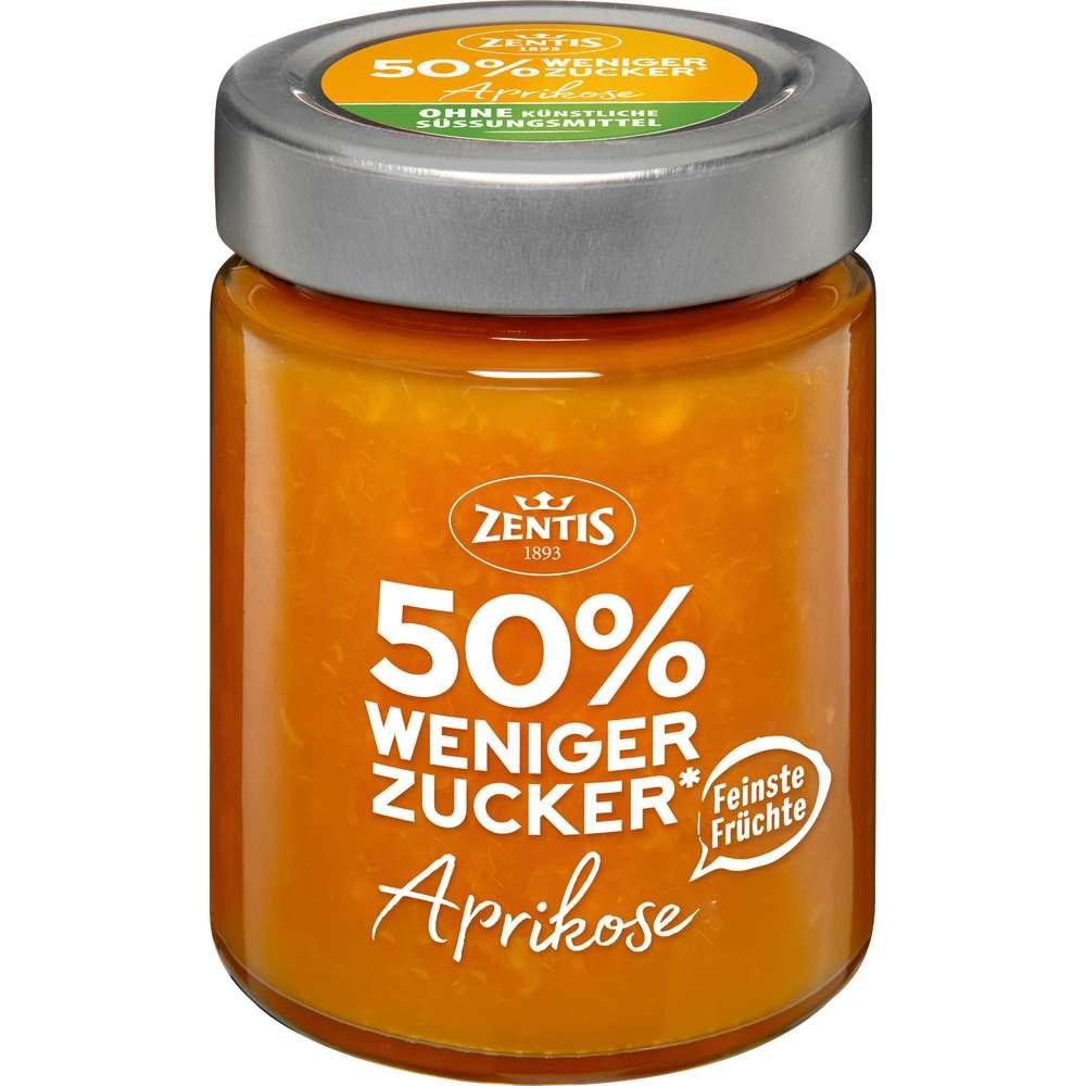 Zentis Fruit spread 50% less sugar, apricot