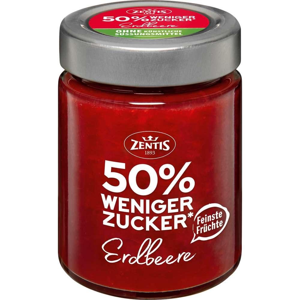 Zentis Fruit spread 50% less sugar, strawberry