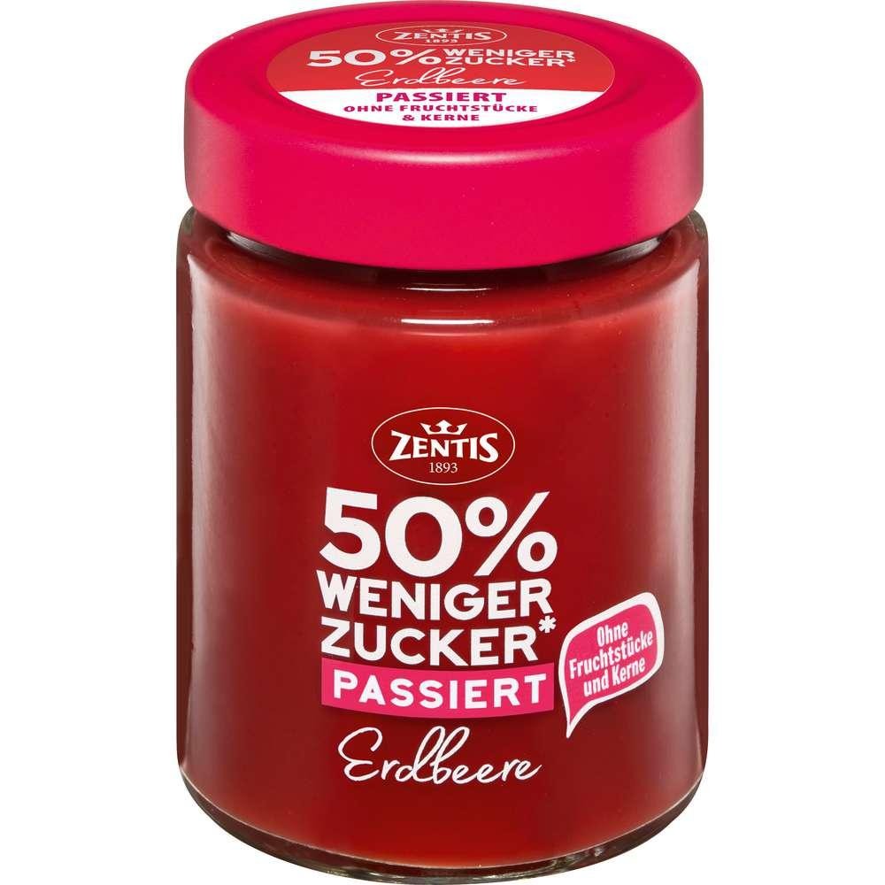 Zentis Fruit spread 50% less sugar, strawberry puree