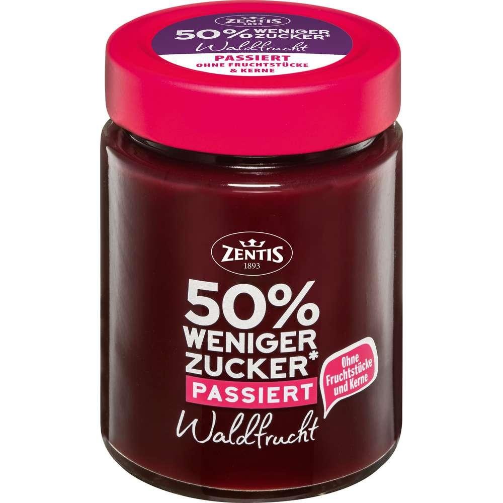 Zentis Fruit spread 50% less sugar, wild berry puree