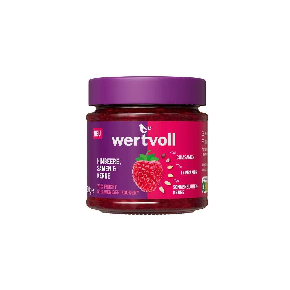 wertvoll Fruit spread raspberry, seeds & kernels