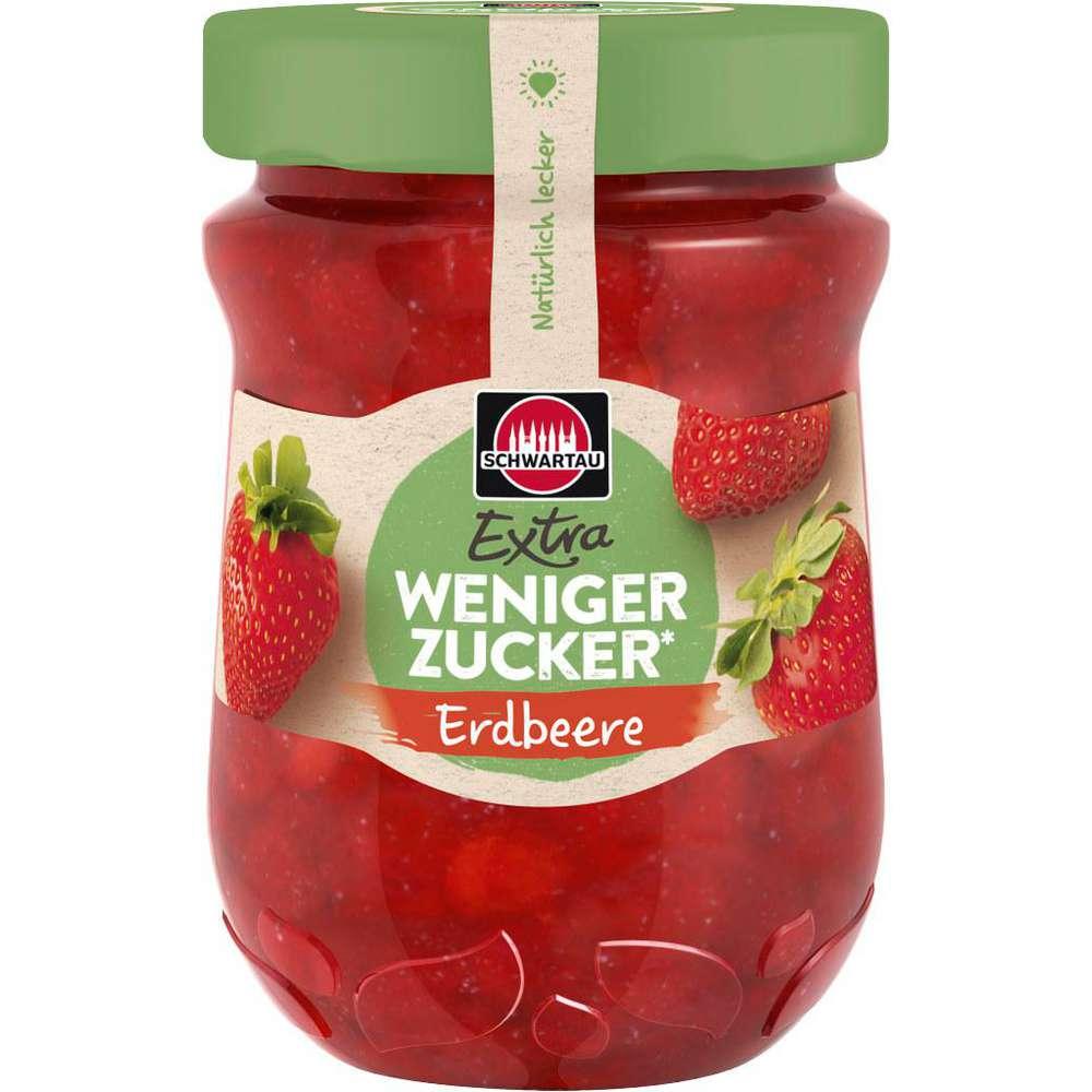 Schwartau Fruit spread less sugar, strawberry