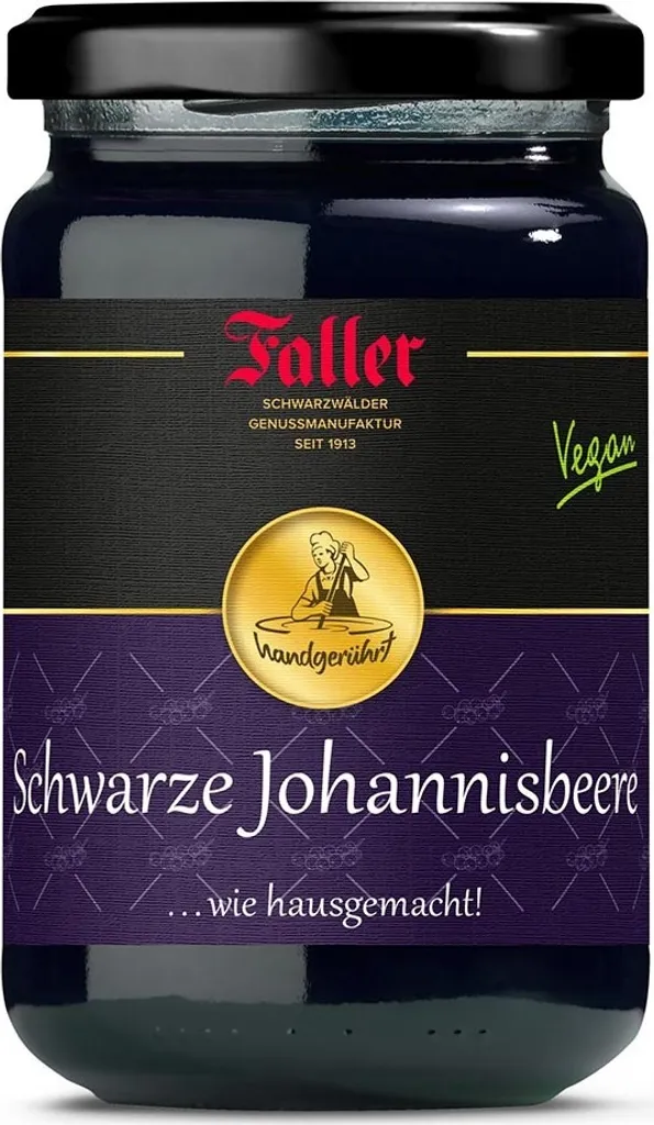 Faller Jams Fruit spreads from the Black Forest Faller Blackcurrant Jam extra